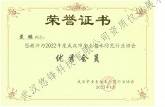 戴鹏优秀会员荣誉证书